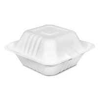 6*6*3 Sugarcane Clamshell (500 pcs/ctn)