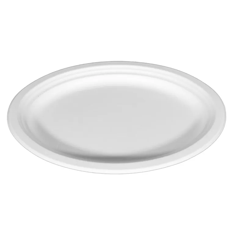 Sugarcane Oval Plates 9*6 (500pcs)