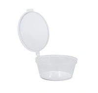 2 oz Sauce Container with Hinged Lid (1000pcs/Ctn)