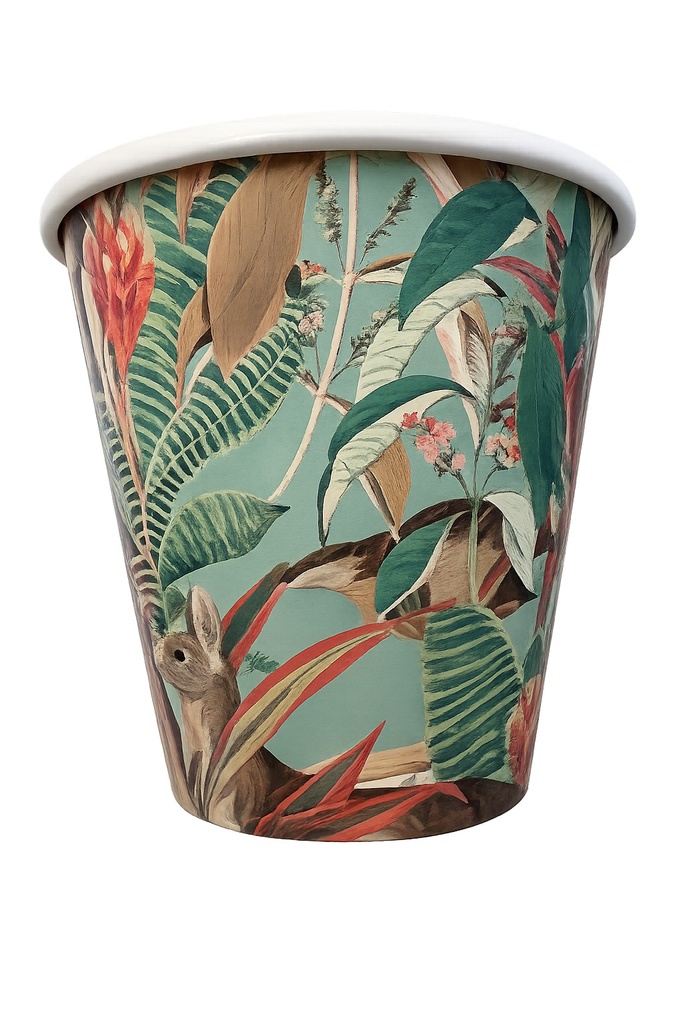 8oz Art Printed single wall Coffee Cup (1000pcs/ctn) premium