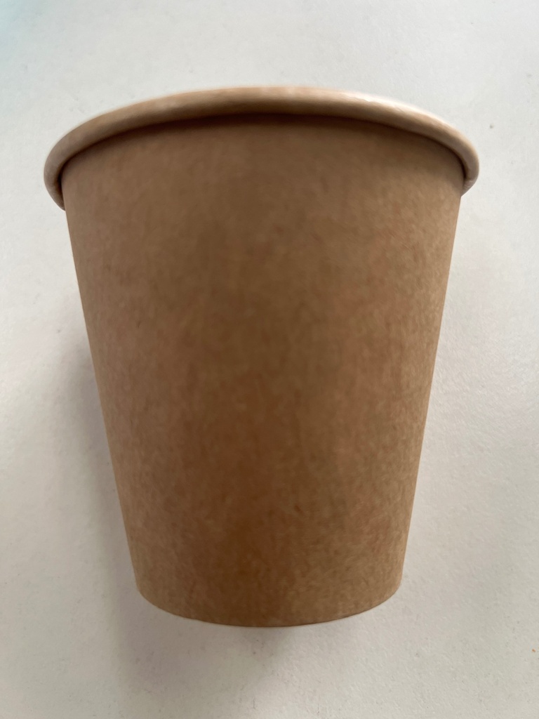 8oz Kraft Coffee Cups Single Wall 1000pcs/Ctn Brown