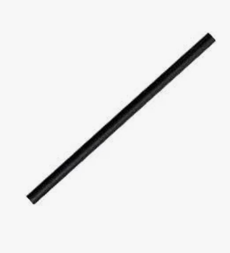 Paper Straw Jumbo All black ( 2500pcs./ctn.)