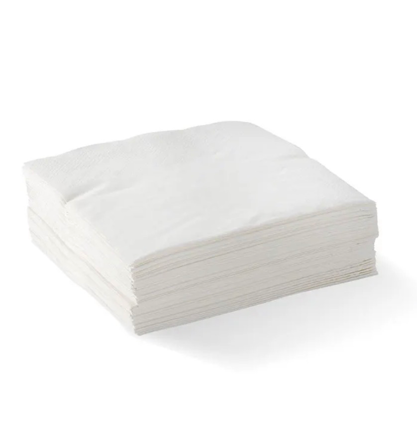 White Napkins 2ply Lunch 1/4 fold 2000pcs/ctn